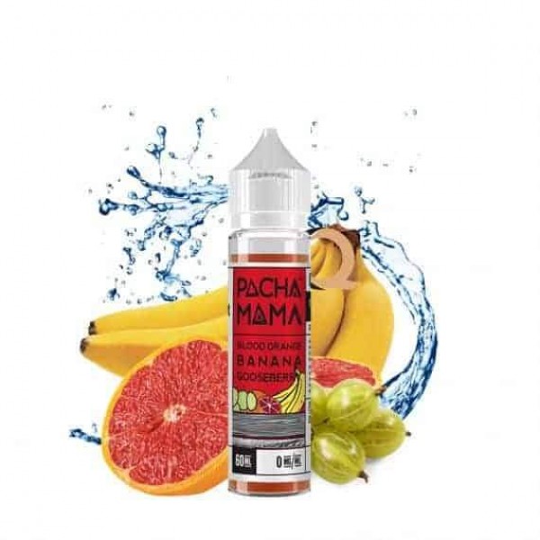 Pacha Mama Blood Orange Banana Gooseberry Shortfill E-liquid 50ml