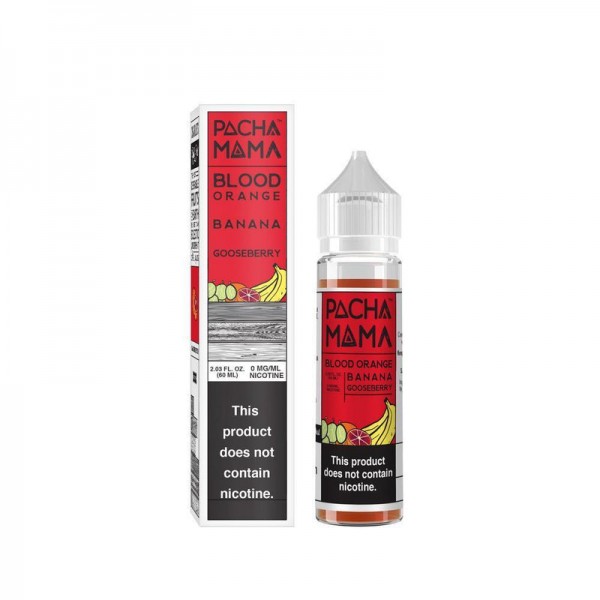 Pacha Mama Blood Orange Banana Gooseberry Shortfill E-liquid 50ml