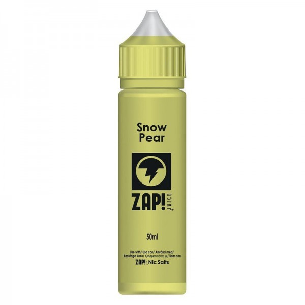 Zap! Juice Snow Pear Shortfill E-liquid 50ml (Free Nic Salt Included)