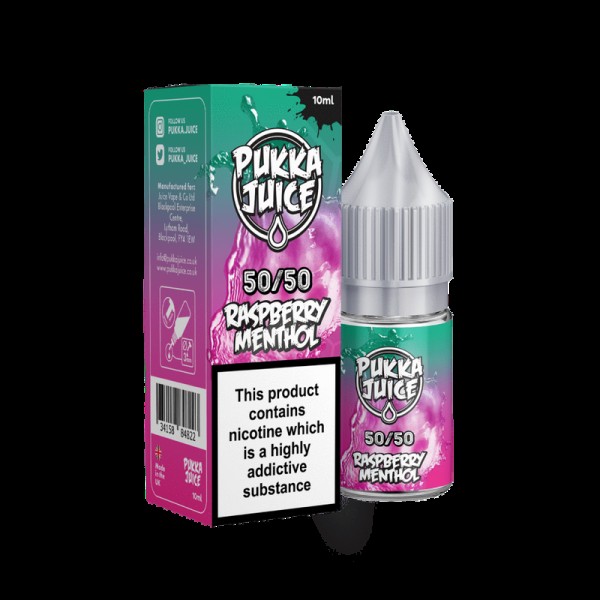 Pukka Juice Raspberry Menthol E-liquid 10ml