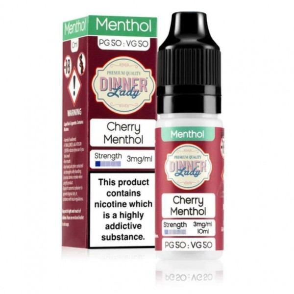 Dinner Lady Menthol 50/50 Cherry Menthol E-liquid 10ml