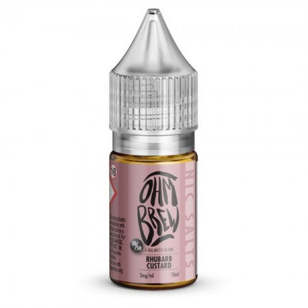 Ohm Brew Rhubarb Custard Nic Salt 10ml