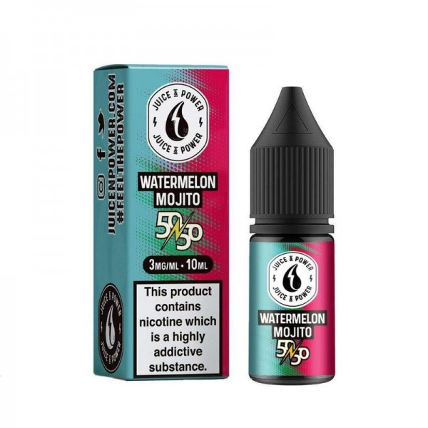 Juice N Power Watermelon Mojito 50/50 E-Liquid 10ml