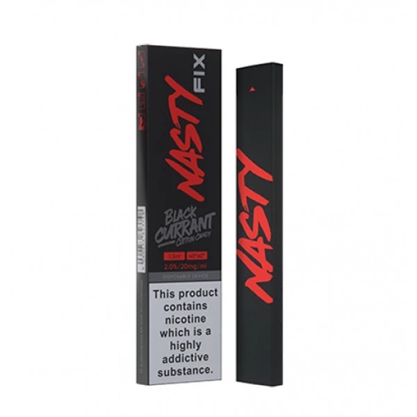 Nasty Fix Blackcurrant Cotton Candy Disposable Vape