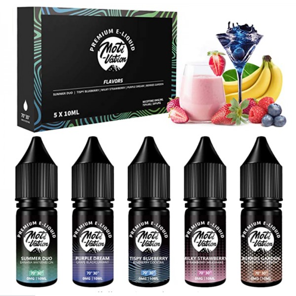 MOTI Mixed Flavor E-liquid 10ml 5PCS