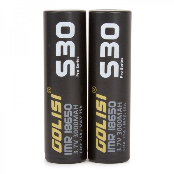 Golisi S30 18650s 3000mAh Li-ion Battery 2PCS