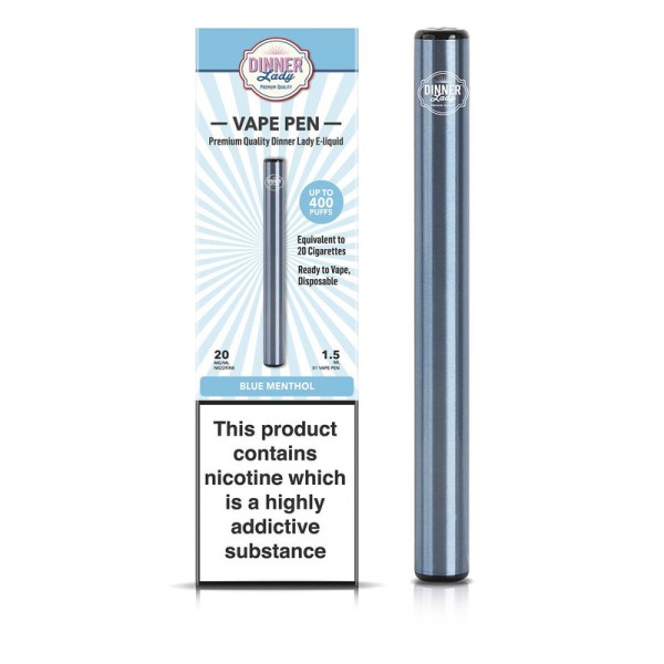 Dinner Lady Blue Menthol Disposable Vape Pen