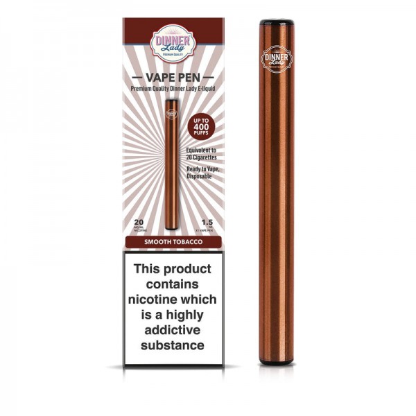 Dinner Lady Smooth Tobacco Disposable Vape Pen